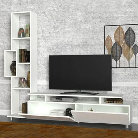 Σύνθεση τηλεόρασης Tulip λευκό 160x30x160εκ