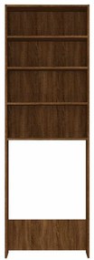 vidaXL Ντουλάπι Πλυντηρίου Καφέ Δρυς 64 x 24 x 190 εκ.