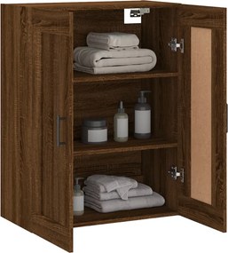 vidaXL Ντουλάπι Τοίχου Καφέ Δρυς 69,5 x 34 x 90 εκ. από Επεξεργ. Ξύλο