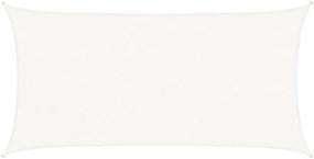 vidaXL Πανί Σκίασης Λευκό 2,5 x 5 μ. από HDPE 160 γρ./μ²