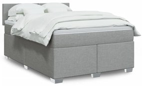 ΚΡΕΒΑΤΙ BOXSPRING ΜΕ ΣΤΡΩΜΑ ΑΝΟΙΧΤΟ ΓΚΡΙ 140X190 ΕΚ. ΥΦΑΣΜΑΤΙΝΟ 3288176