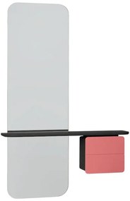 Καθρέπτης Τοίχου One More Look 5108C5620-9 78x15x118cm Black Oak Nuance Rose Umage