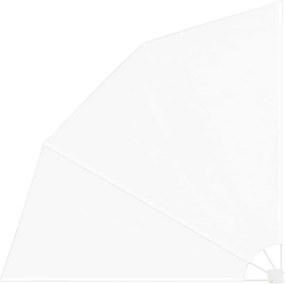 vidaXL Αδιάφανο σκίαστρο μπαλκονιού Λευκό 210 x 210 cm Πολυεστέρας