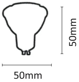 InLight GU10 LED 5,5watt 4000K Φυσικό Λευκό (7.10.05.09.2)