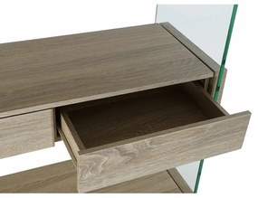 Ράφια DKD Home Decor 90 x 35 x 180 cm Κρυστάλλινο Φυσικό Ξύλο Διαφανές Ξύλο MDF