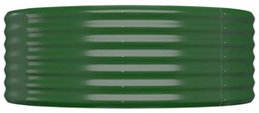 Ζαρντινιέρα Πράσινο 322x100x36εκ. Ατσάλι με Ηλεκτρ.Βαφή Πούδρας - Πράσινο