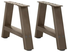 Πόδια Τραπεζιού Σαλονιού Σχήματος Α 2 τεμ. 30x(30-31) εκ. Ατσάλι