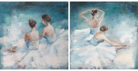 Καμβάς DKD Home Decor Τζίντζερ Καμβάς 100 x 3,5 x 100 cm