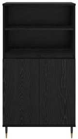 vidaXL Highboard Μαύρο 60 x 36 x 110 εκ. Επεξεργασμένο ξύλο