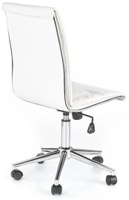 Καρέκλα γραφείου Houston 568, Άσπρο, 97x44x57cm, 10 kg, Χωρίς μπράτσα, Με ρόδες, Μηχανισμός καρέκλας: Κλίση | Epipla1.gr