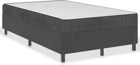 vidaXL Κρεβάτι Boxspring Σκούρο Γκρι 120 x 200 εκ. Υφασμάτινο