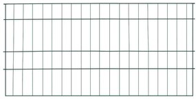 vidaXL Σετ φράχτη για λιμνούλες 5 pcs Πράσινο 100 x 50 cm Ατσάλι