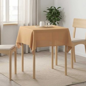 vidaXL Ύφασμα Τραπέζης Μπεζ 140 x 140 cm Πολυεστέρας τετράγωνο