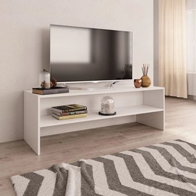 Έπιπλο Τηλεόρασης Λευκό 120 x 40 x 40 εκ. από Μοριοσανίδα - Λευκό