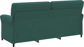 vidaXL Καναπές 100% πολυέστερ μεταλλικό πλαίσιο MDF, Κόντρα πλακέ