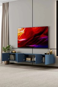 Έπιπλο Τηλεόρασης Μπλε CLOSOO 200x29x20