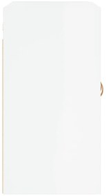 vidaXL Ντουλάπι Τοίχου Γυαλιστερό Λευκό 60x31x60 εκ Επεξεργασμένο Ξύλο