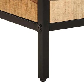 vidaXL Τραπεζάκι Πλευράς Καφέ 35 x 35 x 45 εκ Μασίφ ξύλο μάνγκο