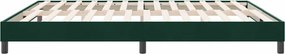 vidaXL Box Spring Κρεβάτι χωρίς στρώμα Σκούρο πράσινο 180x220 cm
