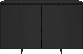 vidaXL Συρταριέρα Μαύρη 120 x 41 x 75 εκ από Μοριοσανίδα