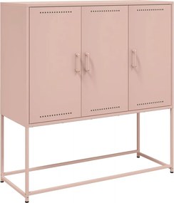 vidaXL Ντουλάπι Ροζ 100,5x39x107 εκ. Ατσάλινος
