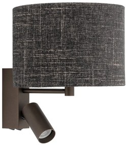 Φωτιστικό Τοίχου Amarela A 11661 23x25.5-30cm 10W Led, 10W Gu10/Led Choco-Black Nowodvorski