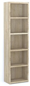 LINES ΒΙΒΛΙΟΘΗΚΗ 4ΡΑΦΙΑ SONOMA 46x29xH180cm - 24-0527