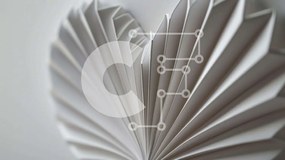 Intra Συλλεκτικό Ξύλινο Παζλ Plywood 4mm - Γλυπτό Origami σε σχήμα καρδιάς Σε Ξύλινο Κουτί - Διαστάσεις Puzzle: 10x10 cm – 25 κομμάτια