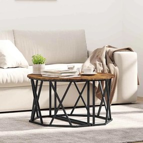 vidaXL Τραπεζάκι σαλονιού Καπνιστό Δρύς 80 x 80 x 42 cm