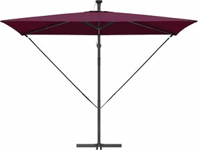 vidaXL Ομπρέλα ηλίου Βεραμάν Κόκκινο 294 x 200 x 270 εκ