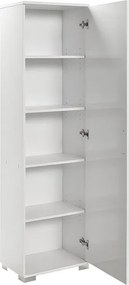 Ντουλάπι-στήλη Chad1 λευκό gloss 45x32x169εκ 45x32x169 εκ.