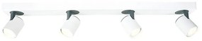 Φωτιστικό Οροφής Σποτ RA314S76WG 4XGU10 76Χ7Χ12 White Aca Decor Aluminium