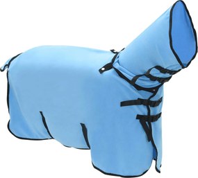 vidaXL Σαμάρι Ίππου Σκούρο Aqua 75 cm Πολυεστέρας