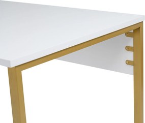 Γραφείο Λευκό / Χρυσό TWIN 240x60x74