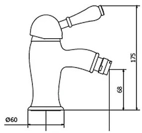Μπαταρία Μπιντέ Α/Β με Κεραμική Λαβή TEOREMA TIFFANY-Χρώμιο