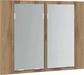 vidaXL Καθρέφτης Ντουλάπι Αρτισιανή Δρυς 60x12x45 εκ. Επεξ. Ξύλο