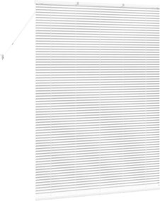 vidaXL Βενετσιάνικες Ρόδες Λευκό 175 x 135 εκ Αλουμίνιο