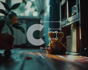 Intra Συλλεκτικό Ξύλινο Παζλ Plywood 4mm - Μοναχικό αρκουδάκι σε εγκαταλελειμμένο δωμάτιο Σε Ξύλινο Κουτί - Διαστάσεις: 10x10 cm – 25 κομμάτια