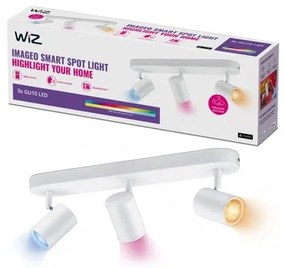 Έξυπνο Φωτιστικό Σποτ 3xGU10 LED 5W Ρυθμιζόμενο 3CCT RGBW Dimmable Imageo Wiz 929002658901 Λευκό