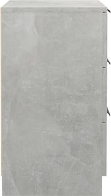 vidaXL Κομοδίνα 2 τεμ. Γκρι Σκυροδέματος 40x36x65 εκ.