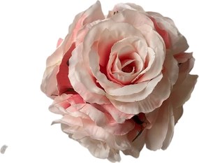 Τεχνητή μπάλα Τριαντάφυλλο Ροζ Απαλό 12cm 4162q/pk620