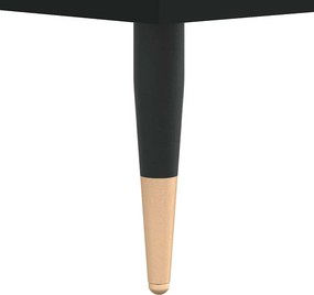vidaXL Έπιπλο Δίσκων Μαύρο 100 x 38 x 48 εκ. από Επεξεργασμένο Ξύλο