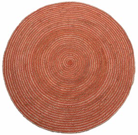 Στρογγυλό Χαλί Καλοκαιρινό (Φ150) Silk Fashion 1723 Terracotta