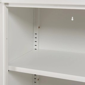 ΜΕΤΑΛΛΙΚΟ ΝΤΟΥΛΑΠΙ ΒΙΤΡΙΝΑ CARIL  ΛΕΥΚΟ 80x37-40x102Yεκ.