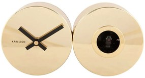 Ρολόι Τοίχου Duo Cuckoo KA5789GD 24x7,5x12cm Gold Karlsson ABS