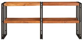 vidaXL Τραπέζι κονσόλας Καφέ 160 x 33 x 75 εκ. Μασίφ ξύλο ακακίας