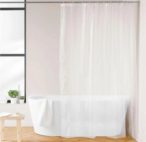 Κουρτίνα μπάνιου 3D Douceur d'intérieur - 180x200cm - Λευκό