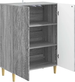 vidaXL Πλαϊνό γραφείο Γκρι Sonoma 66 x 34,5 x 90 εκ Επεξεργασμένο Ξύλο