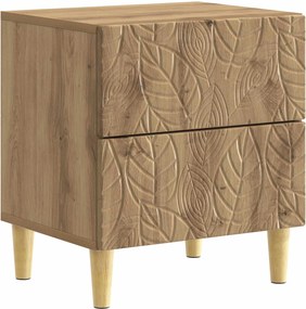 vidaXL Κομοδίνο 2 τεμ. Artisan Δρυς 43 x 34,5 x 48 εκ