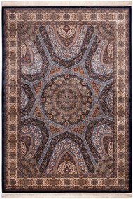 Χαλί Qum 32415 035 Blue-Multi Βιοκαρπέτ 160X220cm